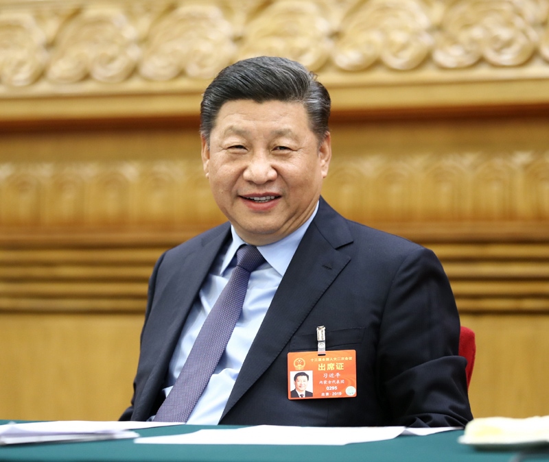 2019年3月10日，習(xí)近平總書記參加十三屆全國人大二次會議福建代表團的審議。