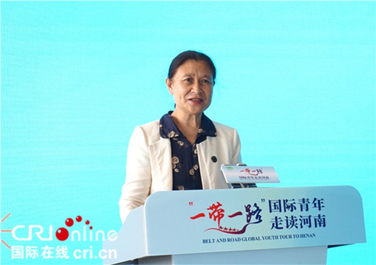 中國(guó)人民對(duì)外友好協(xié)會(huì)二級(jí)巡視員李冬梅致辭。賈親親 攝