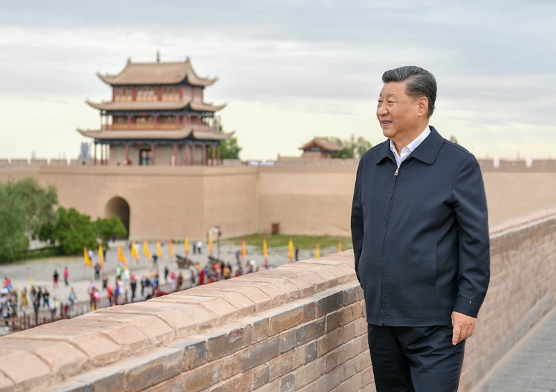 2019年8月20日，習(xí)近平總書記來到嘉峪關(guān)關(guān)城，登上城樓察看關(guān)城整體面貌，聽取河西走廊長(zhǎng)城、關(guān)隘歷史文化情況介紹。