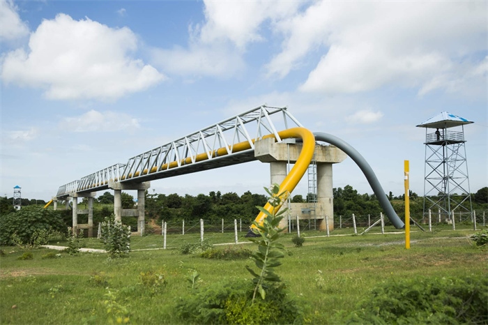 中緬油氣管道跨越河段。中油國(guó)際管道公司供圖