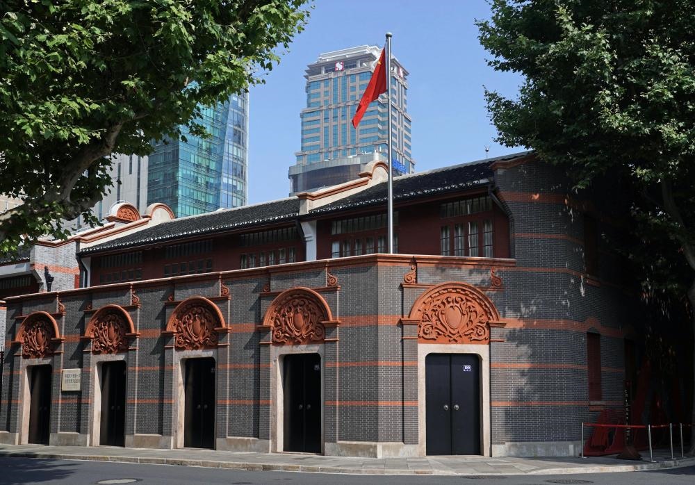 2023年6月9日拍攝的中共一大會址外景。新華社記者 劉穎 攝