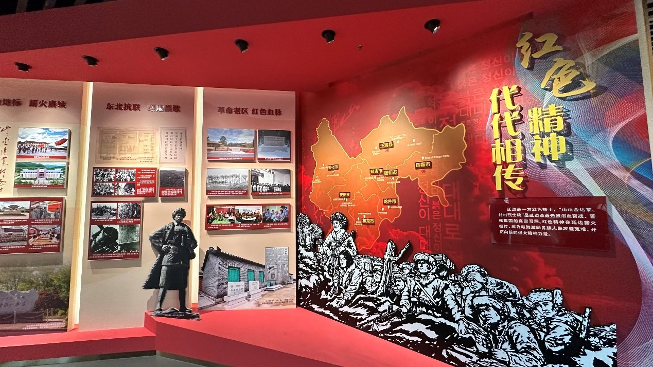 《千秋正氣-朝鮮族革命斗爭史陳列》展廳。人民網(wǎng)記者 金洪花攝