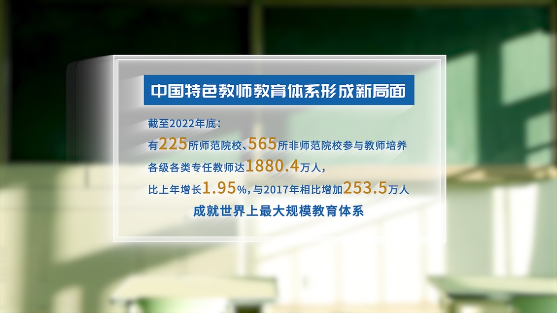 開學第一課丨【總書記的教書育人觀】建設教育強國，健全中國特色教師教育體系