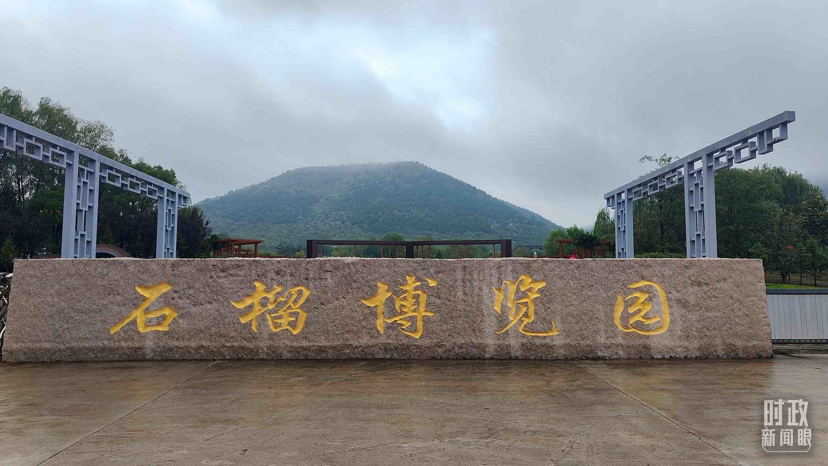△石榴種質(zhì)資源庫位于石榴博覽園內(nèi)。（總臺央視記者楊立峰拍攝）