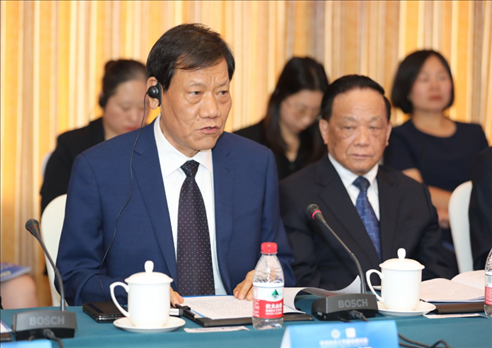 中國社會工作聯(lián)合會會長陳存根致辭。主辦方供圖