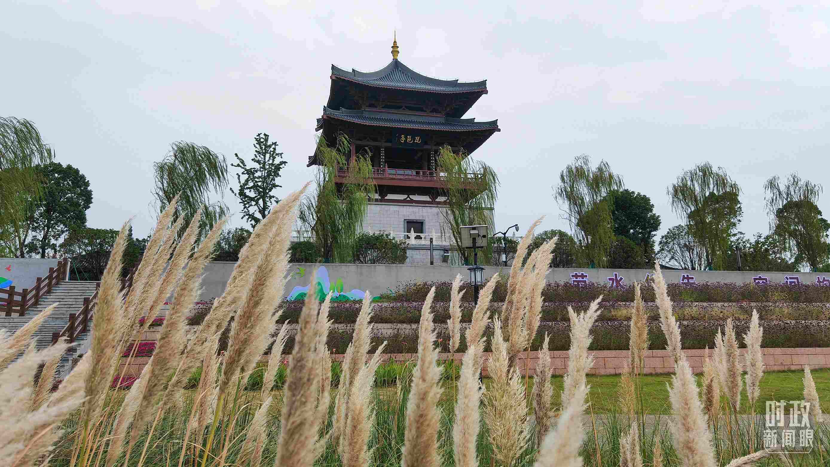 △長江國家文化公園九江城區(qū)段。（總臺央視記者程鋮拍攝）