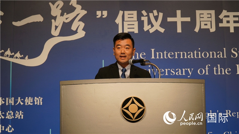 泰中“一帶一路”研究中心主任威倫發(fā)言。人民網(wǎng) 蔣曉辰攝