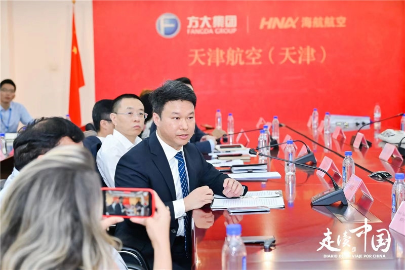 巴航工業(yè)大中華區(qū)商用飛機客戶支援經(jīng)理楊海波。主辦方供圖
