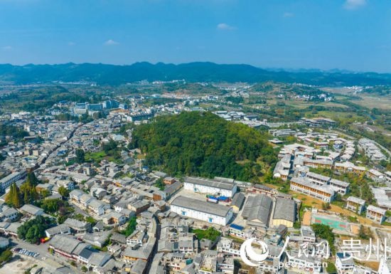 航拍舊州古鎮(zhèn)。人民網(wǎng) 陽茜攝