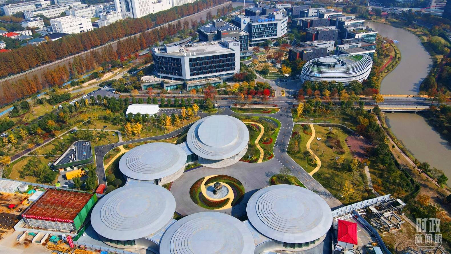 △張江科學(xué)城未來公園。（總臺央視記者范凱拍攝）