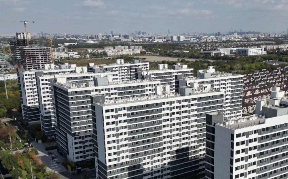 社區(qū)外景（無(wú)人機(jī)照片）。