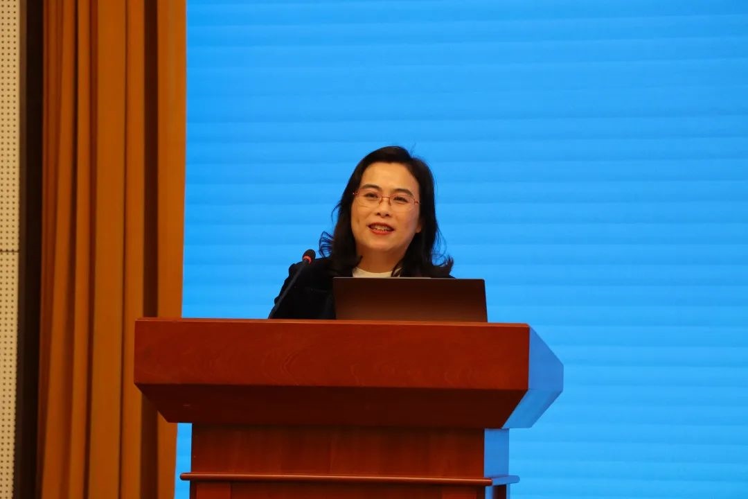 浙江師范大學(xué)副校長(zhǎng)張建珍致辭。主辦方供圖
