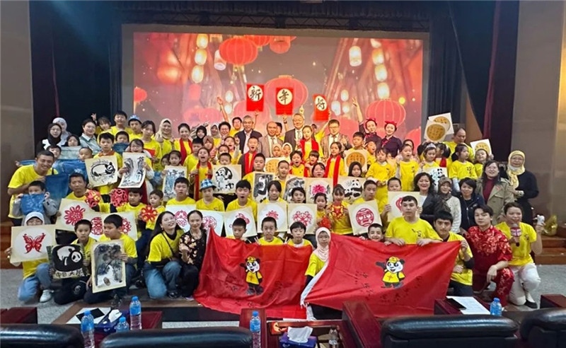 圖為2023“中華文化大樂園—埃及開羅營”閉幕式活動(dòng)現(xiàn)場。主辦方供圖