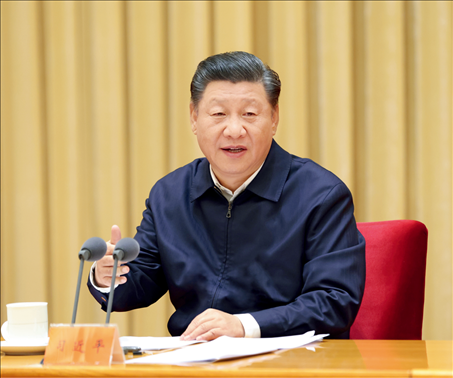 2020年11月16日至17日，中央全面依法治國(guó)工作會(huì)議在北京召開(kāi)。中共中央總書(shū)記、國(guó)家主席、中央軍委主席習(xí)近平出席會(huì)議并發(fā)表重要講話(huà)。圖/新華社記者 龐興雷 攝