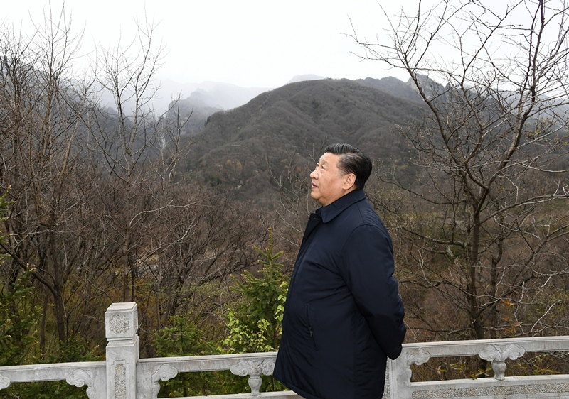 2020年4月20日，習(xí)近平在陜西秦嶺牛背梁國(guó)家級(jí)自然保護(hù)區(qū)，了解秦嶺生態(tài)保護(hù)工作情況。