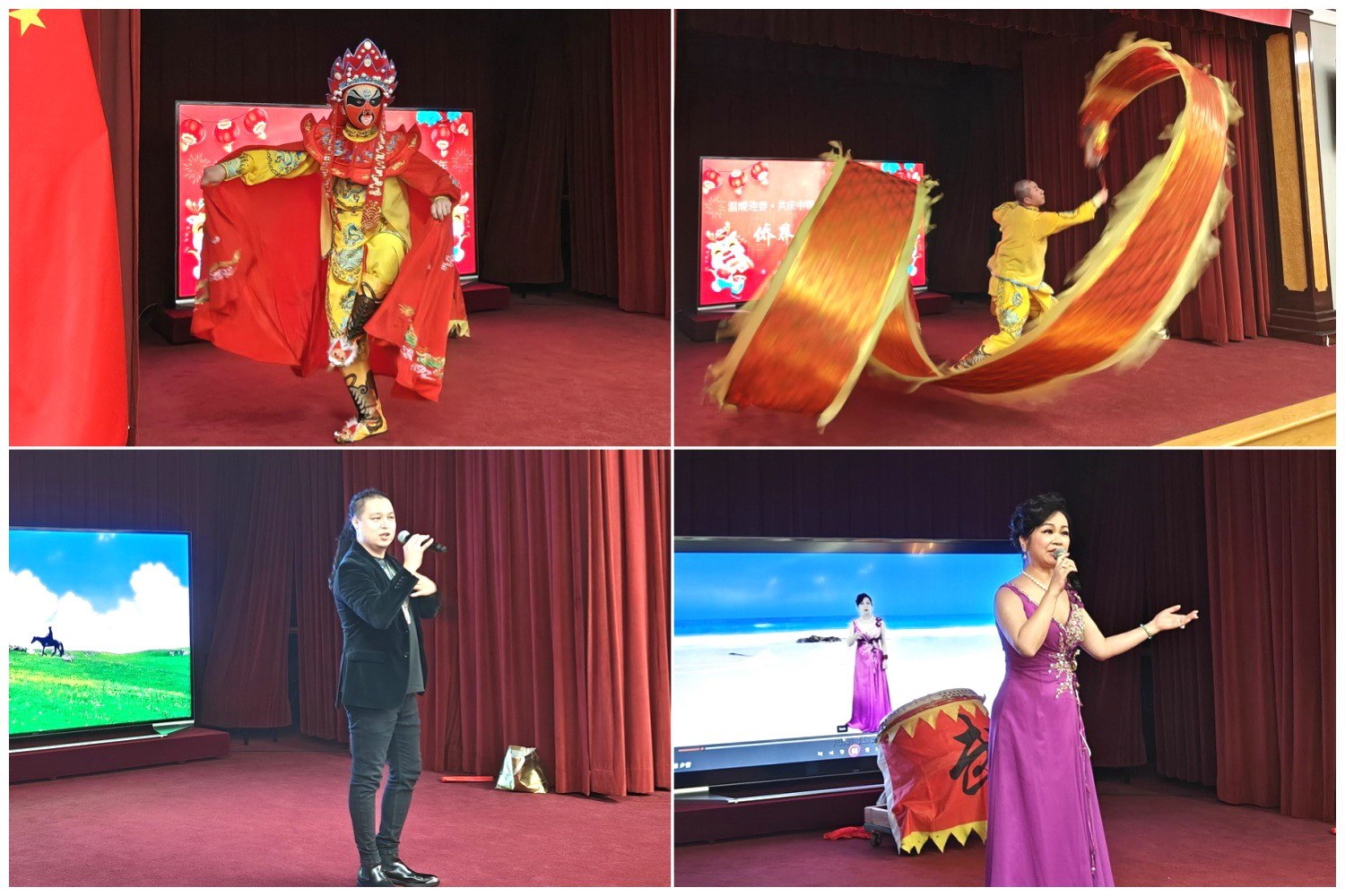 當?shù)貎S界知名演員獻上精彩演出。主辦方供圖