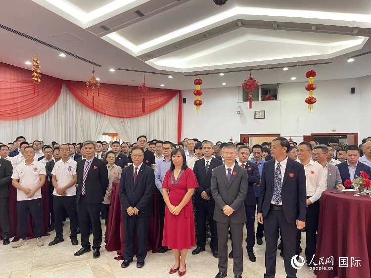 駐尼日利亞使館春節(jié)招待會現(xiàn)場。人民網(wǎng)記者 姜宣攝