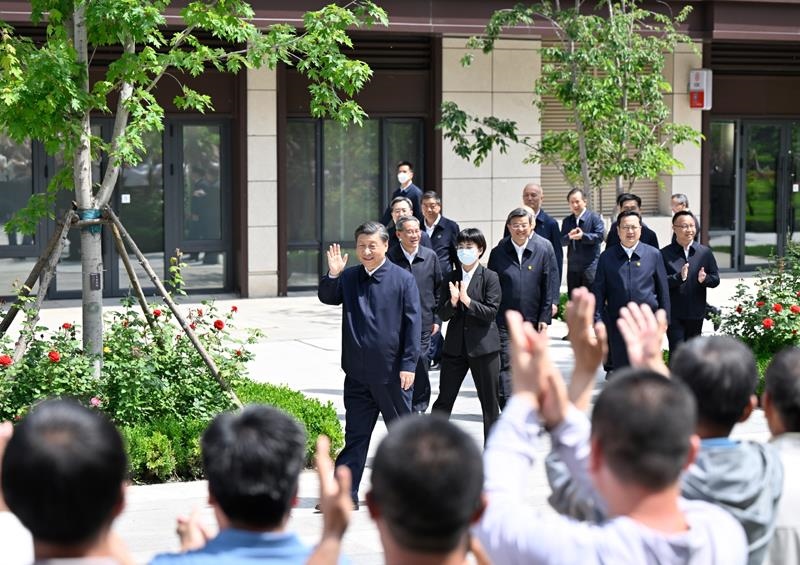 △2023年5月10日，習(xí)近平總書記在河北雄安新區(qū)考察調(diào)研。