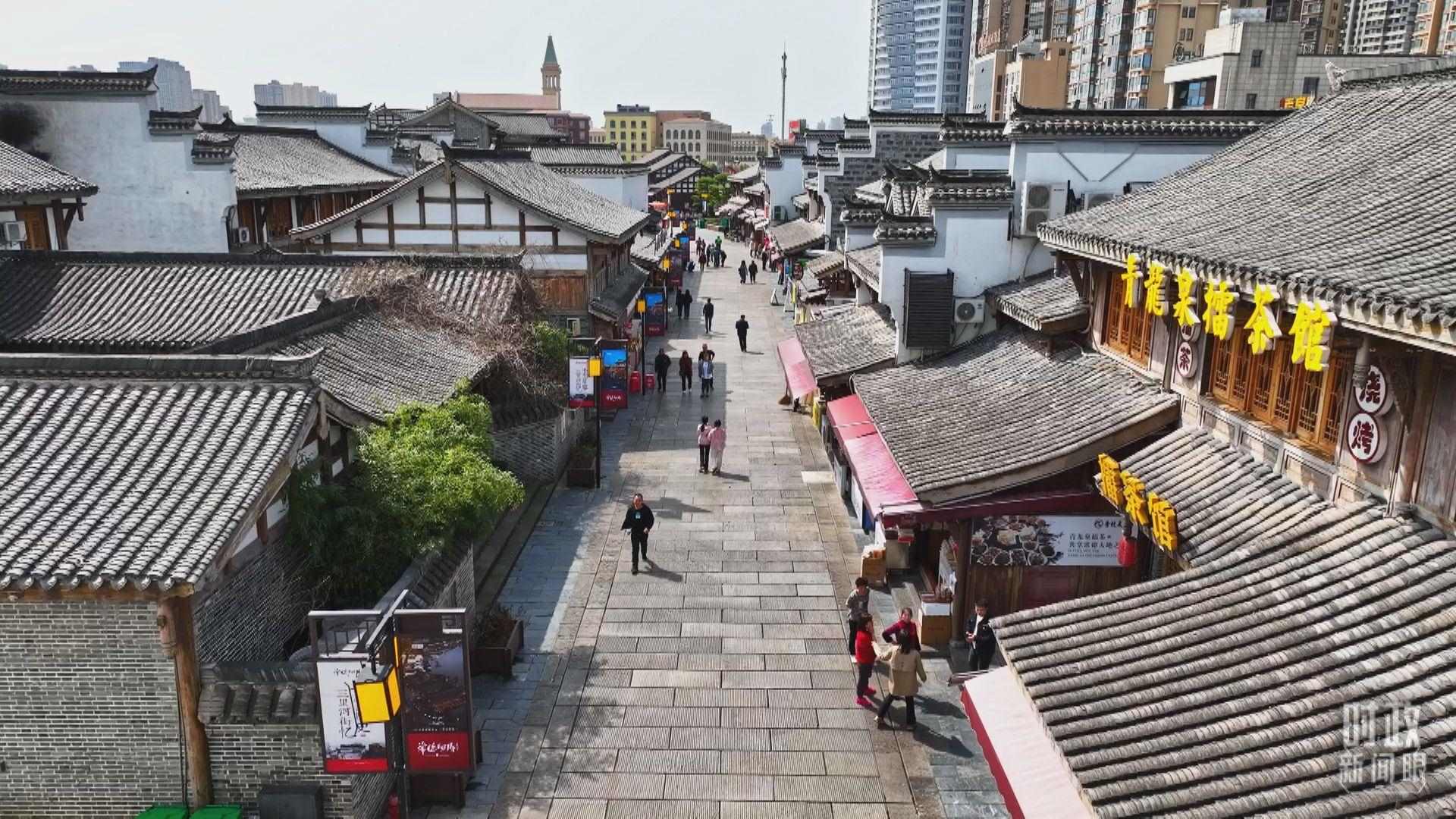 △常德河街。（總臺記者姚鵬、溫盛強拍攝）