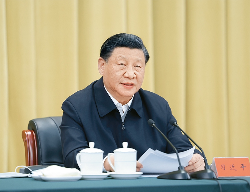 2023年6月2日，中共中央總書記、國家主席、中央軍委主席習(xí)近平在北京出席文化傳承發(fā)展座談會(huì)并發(fā)表重要講話。 新華社記者 鞠鵬/攝