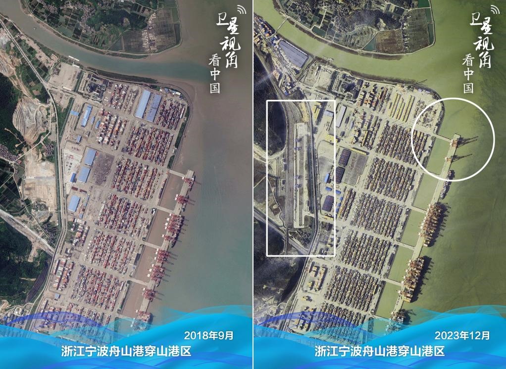 浙江寧波舟山港穿山港區(qū)新建1個泊位及鐵路穿山港站。