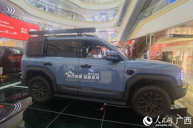消費(fèi)者在商場(chǎng)選購(gòu)汽車(chē)。人民網(wǎng)記者 陳燕攝