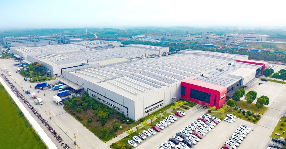 圖為德力西電氣蕪湖工廠（無人機(jī)照片）。（德力西集團(tuán)供圖）
