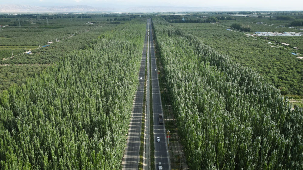 新疆柯柯牙景色（2023年9月1日攝，無人機(jī)照片）。新華社記者 李響 攝