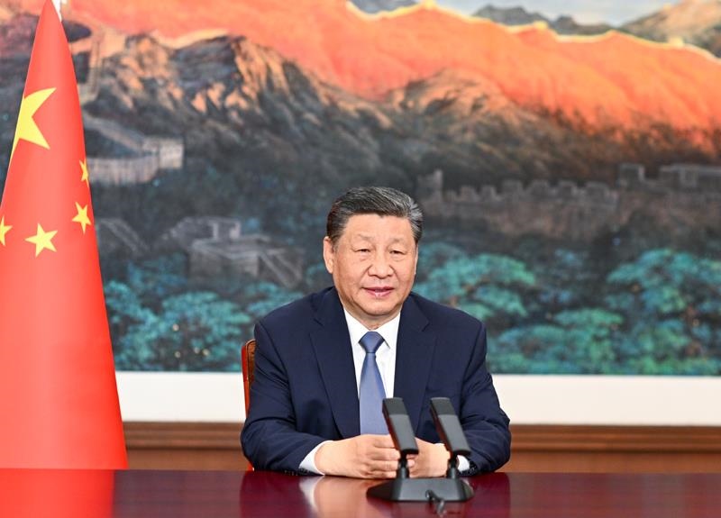 △6月6日，中國—吉爾吉斯斯坦—烏茲別克斯坦鐵路項(xiàng)目三國政府間協(xié)定簽字儀式在北京舉行，習(xí)近平主席視頻祝賀協(xié)定簽署。