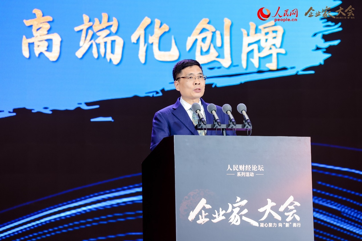 海爾集團(tuán)董事局主席、首席執(zhí)行官周云杰。人民網(wǎng)記者 王紹紹攝