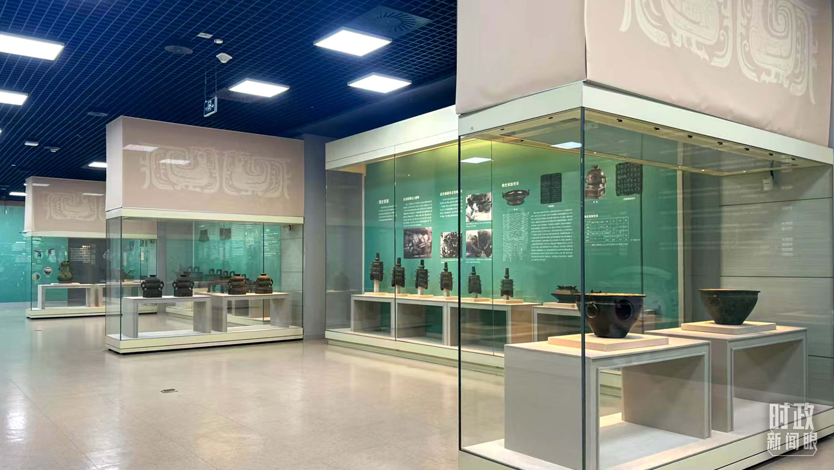 △ 寶雞青銅器博物院內(nèi)展陳。（總臺記者崔剛拍攝）