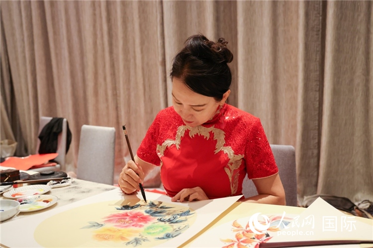 中國(guó)傳統(tǒng)文化展示。人民網(wǎng)記者任皓宇攝