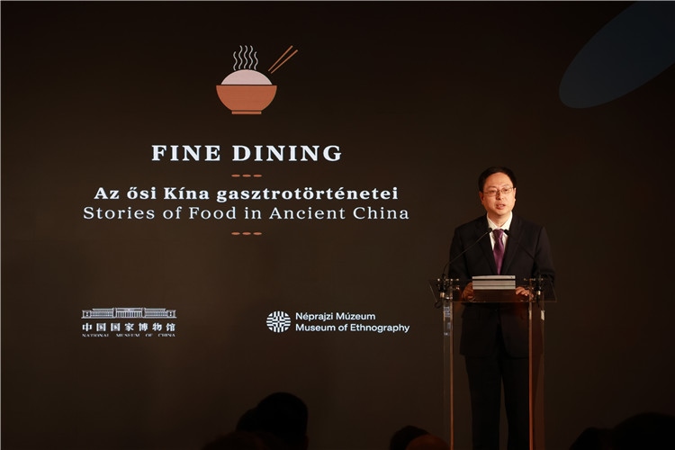 中國國家博物館副館長楊帆致辭。圖片由中國駐匈牙利大使館提供。