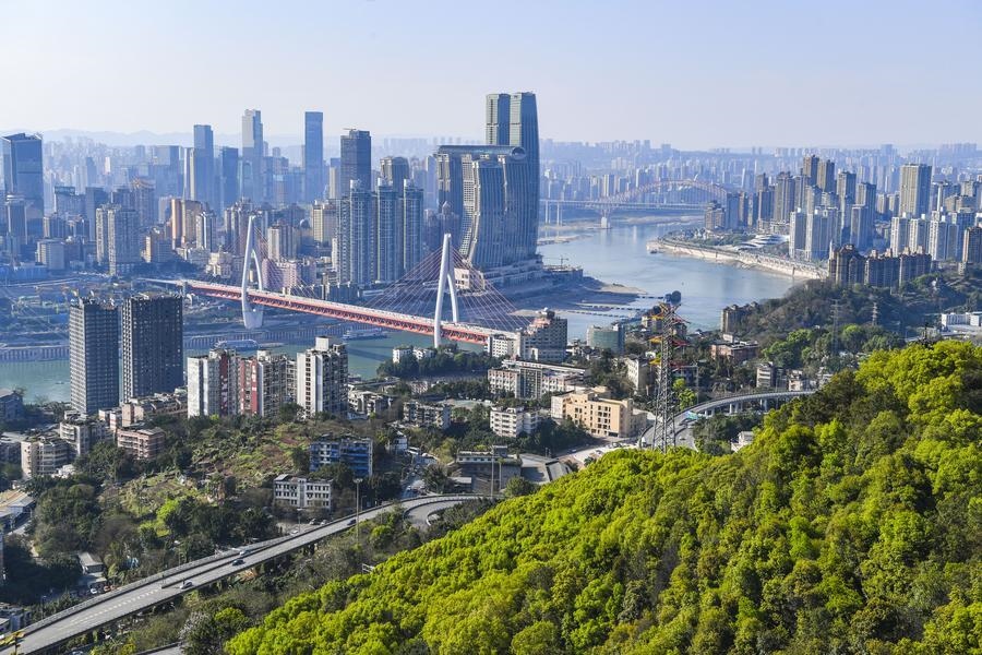 這是2024年3月25日拍攝的重慶城市景象。新華社記者 王全超 攝