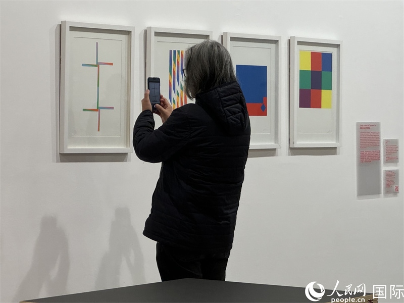 11月8日，觀眾在“瑞士經(jīng)典設(shè)計(jì)展”作品前駐足欣賞。人民網(wǎng) 謝瑩攝 