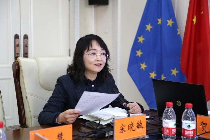 中國(guó)社會(huì)科學(xué)院歐洲研究所《歐洲研究》總編輯、中國(guó)歐洲學(xué)會(huì)秘書(shū)長(zhǎng)宋曉敏教授主持研討會(huì)。吳迪攝
