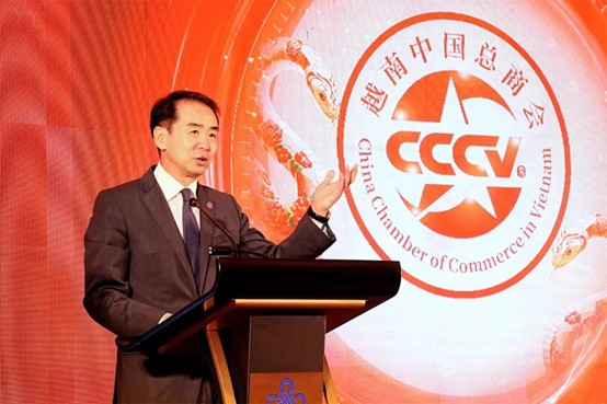 何煒大使致辭。越南中國總商會(huì)供圖