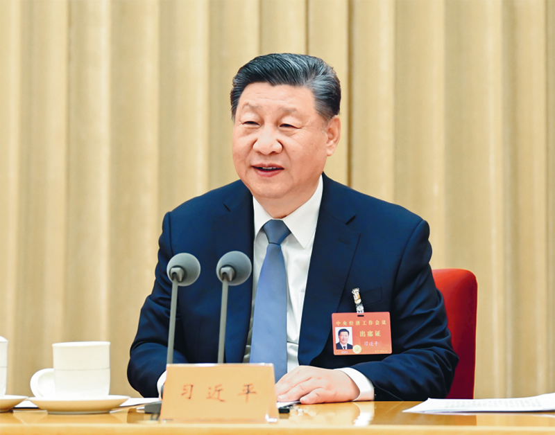 2024年12月11日至12日，中央經(jīng)濟(jì)工作會(huì)議在北京舉行。中共中央總書記、國家主席、中央軍委主席習(xí)近平出席會(huì)議并發(fā)表重要講話。 新華社記者 謝環(huán)馳/攝