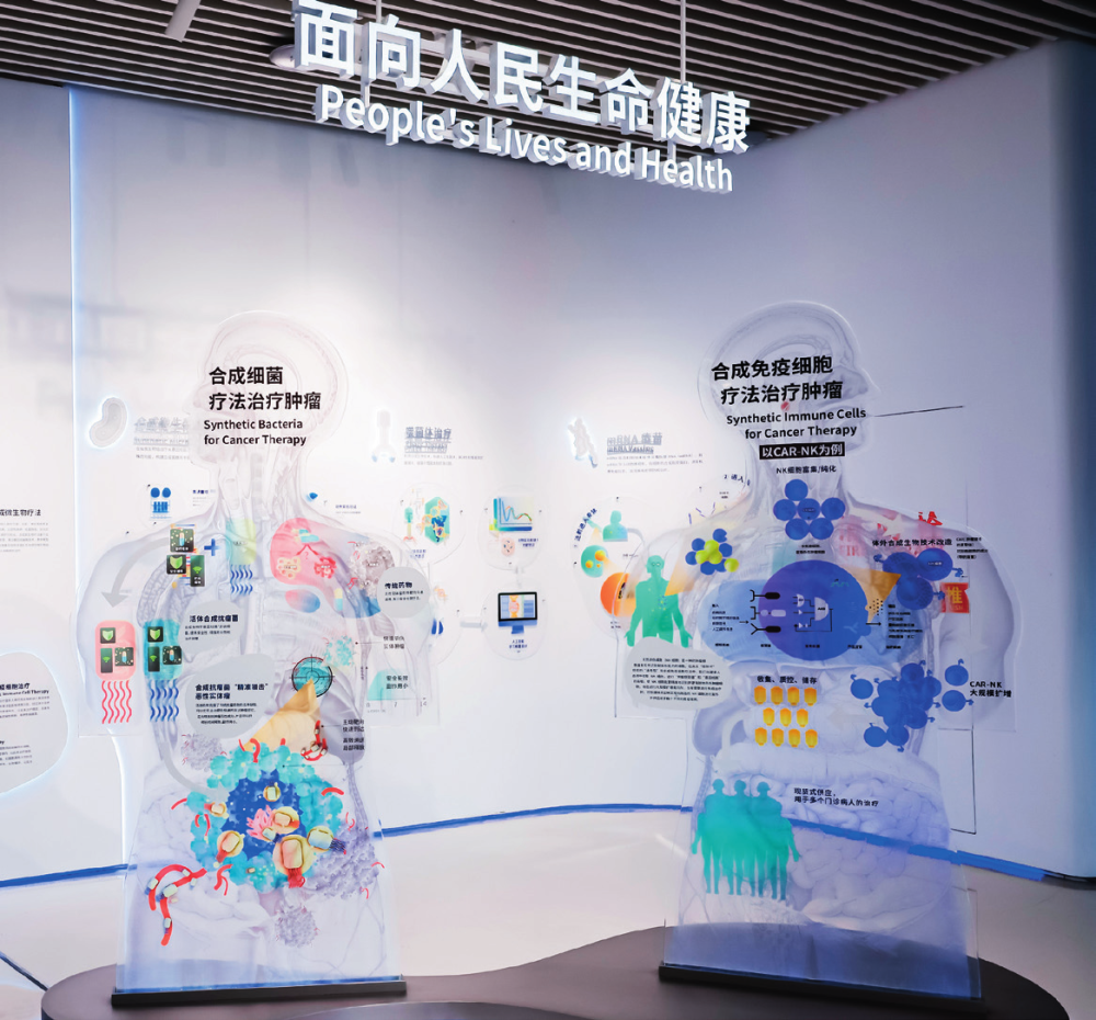  深圳工程生物產業(yè)創(chuàng)新中心展廳（2023年8月13日攝）。受訪者供圖